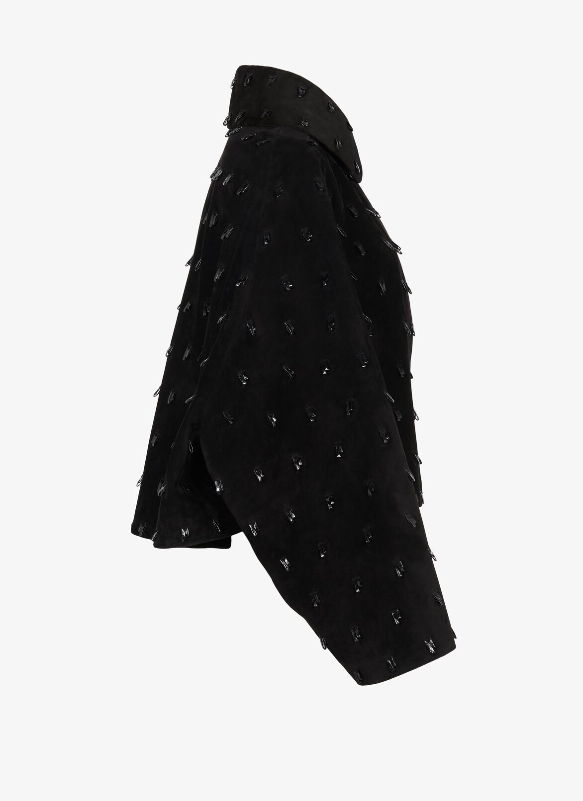 Alaïa Edition 1989 Suede And Watersnake Cropped Jacket ALAÏA BLACK ALAÏA EDITION 1989 SUEDE AND WATERSNAKE CROPPED JACKET